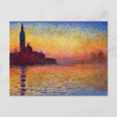 Monet - San Giorgio Maggiore te Dusk Briefkaart (Voorkant)