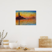 Monet - San Giorgio Maggiore te susk 1908 Poster (Keuken)