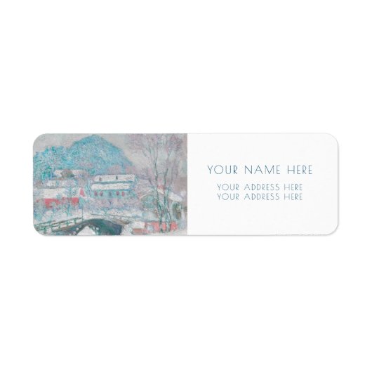 MONET "SANDVIKA NOORWEGEN" RETURN ADRES ETIKET (Voorkant)