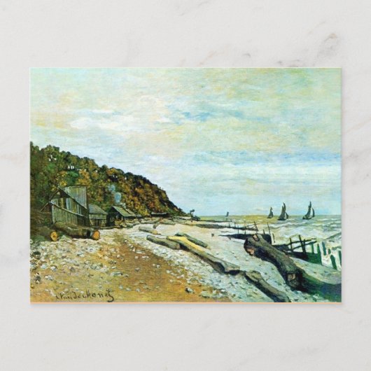 Monet - Scheepswerf bij Honfleur Briefkaart (Voorkant)