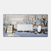 Monet schilderij, De ekster, Bureaumat (Keyboard & Muis)