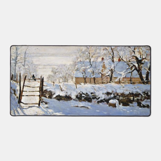 Monet schilderij, De ekster, Bureaumat (Voorkant)