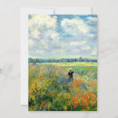 Monet-schilderij, klaprozenveld, Argenteuil, Kaart (Voorkant)