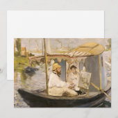 Monet schildert in zijn atelierboot | Édouard Mane (Voorkant / Achterkant)