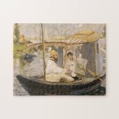Monet schildert in zijn atelierboot | Édouard Mane Legpuzzel (Horizontaal)