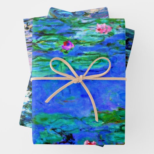 Monet - serie Waterlelies, populaire kunst Inpakpapier Vel (In situ)