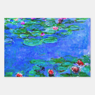 Monet - serie Waterlelies, populaire kunst Inpakpapier Vel