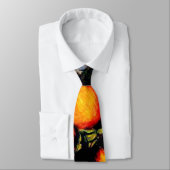 Monet - Sinaasappel tak met fruit Stropdas (Gebonden)