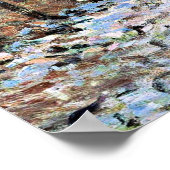 Monet - sneeuweffect in Limetz Poster (Hoek)