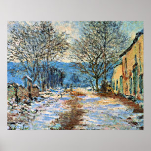 Monet - sneeuweffect in Limetz Poster
