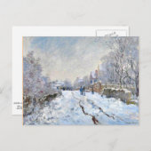 Monet - Sneeuwlandschap bij Argenteuil Briefkaart (Voorkant / Achterkant)