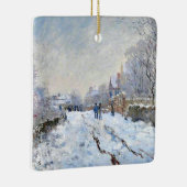 Monet - Sneeuwlandschap bij Argenteuil Keramisch Ornament (Rechts)