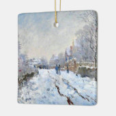 Monet - Sneeuwlandschap bij Argenteuil Keramisch Ornament (Links)