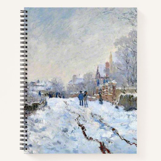 Monet - Sneeuwlandschap bij Argenteuil Notitieboek (Voorkant)