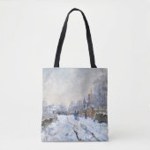 Monet - Sneeuwlandschap bij Argenteuil Tote Bag (Voorkant)