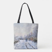Monet - Sneeuwlandschap bij Argenteuil Tote Bag (Achterkant)