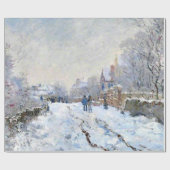 Monet - Sneeuwscène in Argenteuil Cadeaupapier (Vlak)