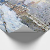 Monet - Sneeuwscène in Argenteuil Cadeaupapier (Hoek)