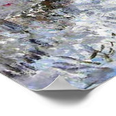 Monet - Sneeuwscène in Argenteuil Poster (Hoek)