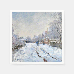 Monet - Sneeuwscène in Argenteuil Servet