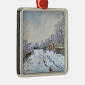 Monet - Snow Scene at Argenteuil Metalen Ornament (Rechts)
