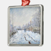 Monet - Snow Scene at Argenteuil Metalen Ornament (Links)