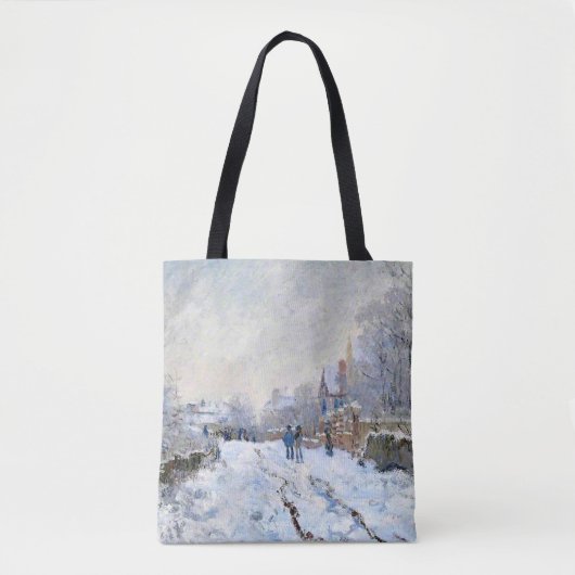 Monet - Snow Scene at Argenteuil Tote Bag (Voorkant)