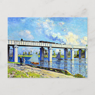 Monet - Spoorbrug in Argenteuil Briefkaart