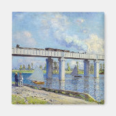 Monet - Spoorbrug in Argenteuil Magneet (Voorkant)
