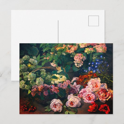 Monet Spring Flowers Briefkaart (Voorkant / Achterkant)