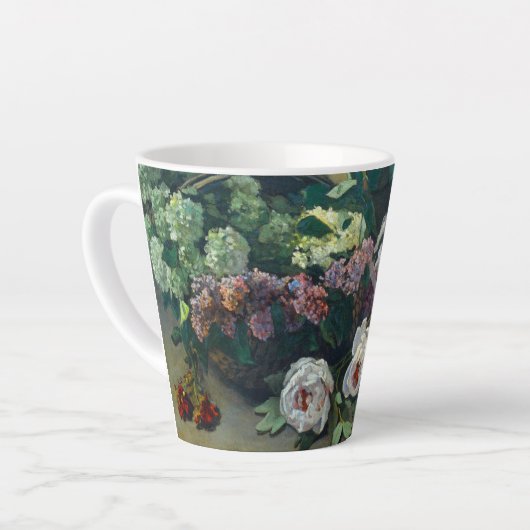 Monet Spring Flowers Latte Mok (Linkerhoek)