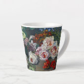 Monet Spring Flowers Latte Mok (Rechterhoek)