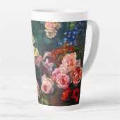 Monet Spring Flowers Latte Mok (Rechterhoek)