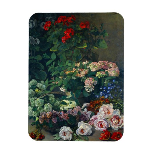 Monet Spring Flowers Magneet (Verticaal)