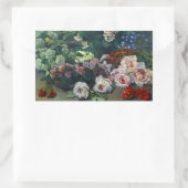 Monet Spring Flowers Rechthoekige Sticker (Tas)