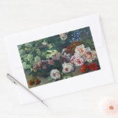 Monet Spring Flowers Rechthoekige Sticker (Envelop)