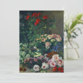 Monet Spring Flowers Save The Date (Staand voorkant)