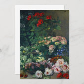 Monet Spring Flowers Save The Date (Voorkant / Achterkant)