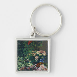 Monet Spring Flowers Sleutelhanger
