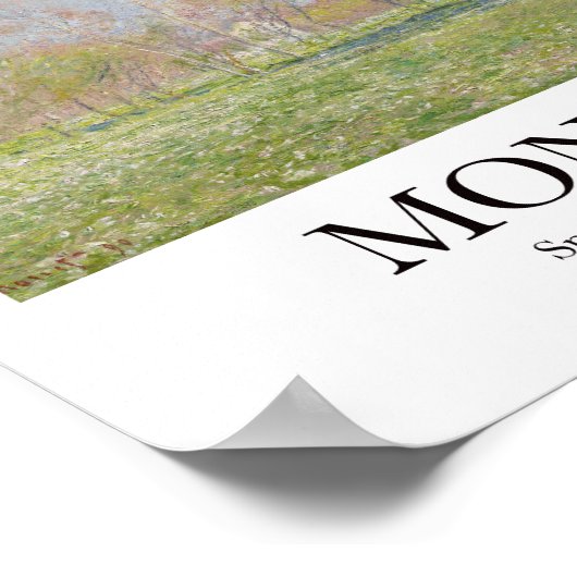 Monet Spring in Giverny Kunstdruk Poster (Hoek)