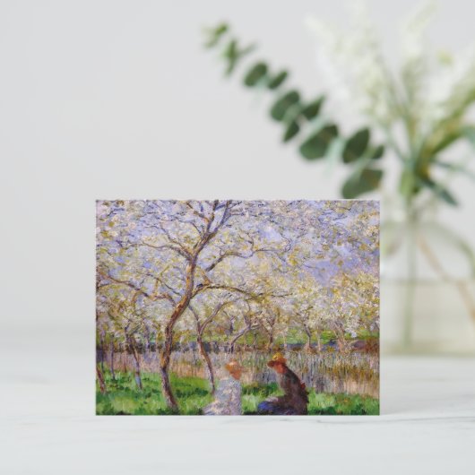 Monet - Springtime Briefkaart (Staand voorkant)