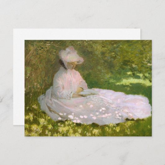 Monet Springtime-Briefkaart Briefkaart (Voorkant / Achterkant)