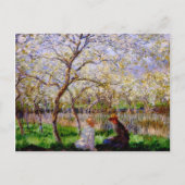 Monet - Springtime, kunstschilderij Briefkaart (Voorkant)