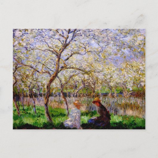 Monet - Springtime, kunstschilderij Briefkaart (Voorkant)