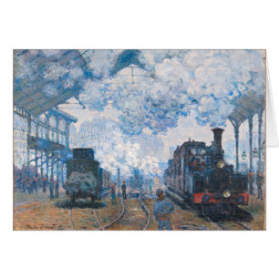 Monet - Station Saint-Lazare, Aankomst van de Trei