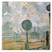Monet - Station Saint-Lazare, Exterieur Tegeltje (Voorkant)