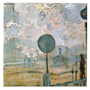 Monet - Station Saint-Lazare, Exterieur Tegeltje