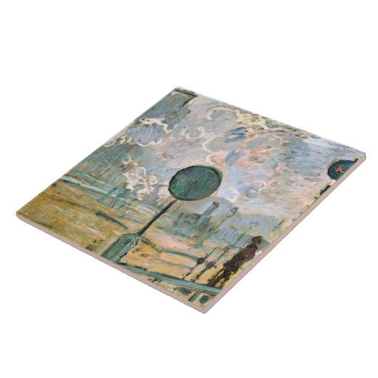 Monet - Station Saint-Lazare, Exterieur Tegeltje (Zijkant)