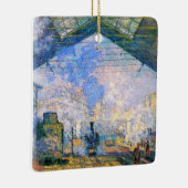 Monet - Station Saint-Lazare, kunst Keramisch Ornament (Rechts)
