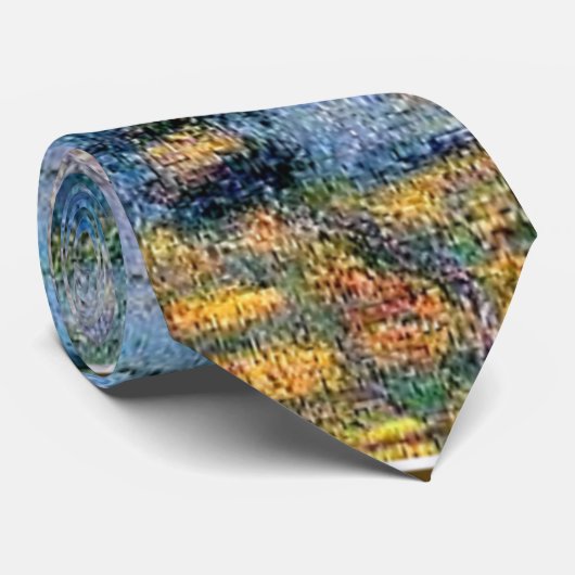 Monet - Station Saint-Lazare, kunst Stropdas (Opgerold)